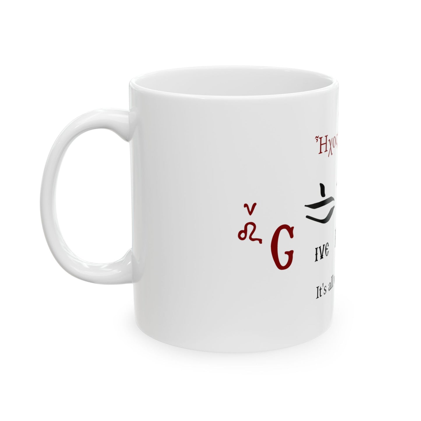 11oz “Give Byz A Chance” ceramic mug, no oxeía/barlines